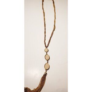 Indie design Long Lovely Retro Tassel Inspired Long Necklace Chic Eclectic